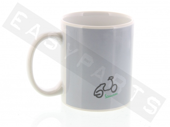 Mug  Ceramica Logo Vespa 70? Color Grey
